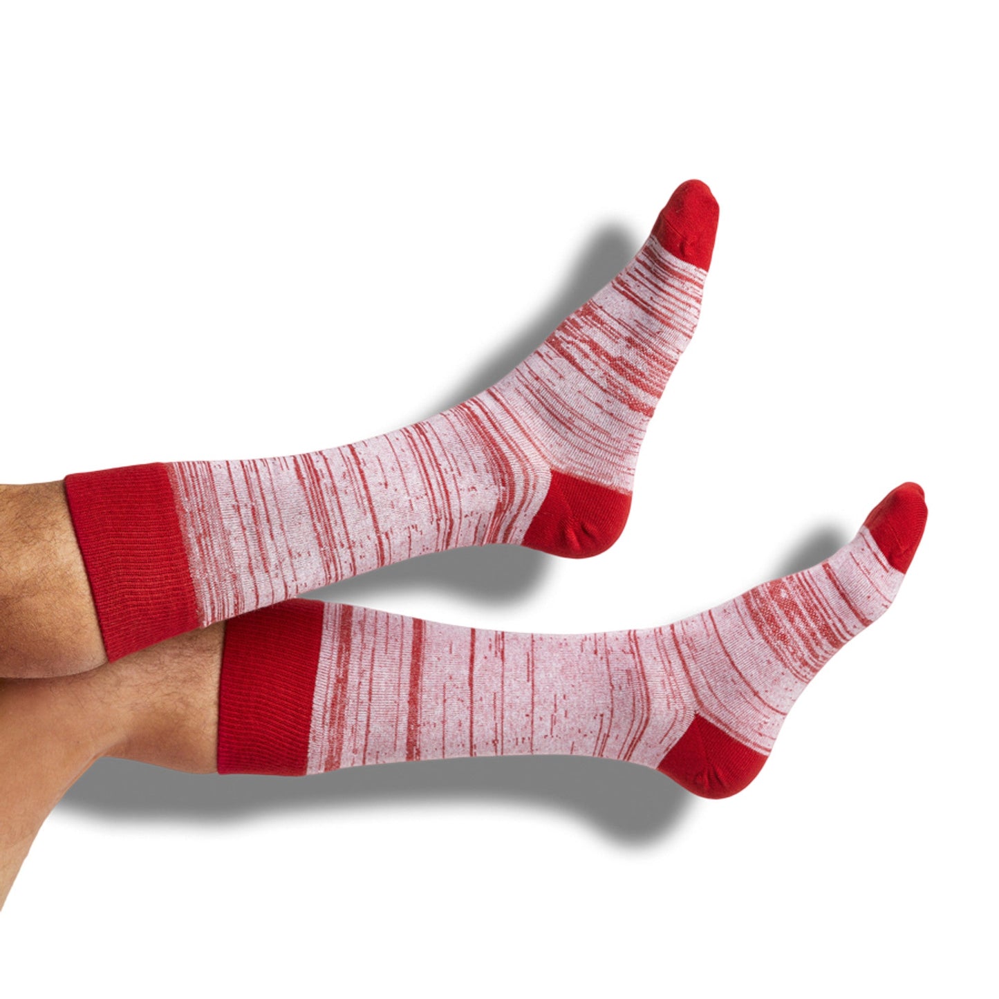 Crimson / White Mixed Socks 4 Pack -A