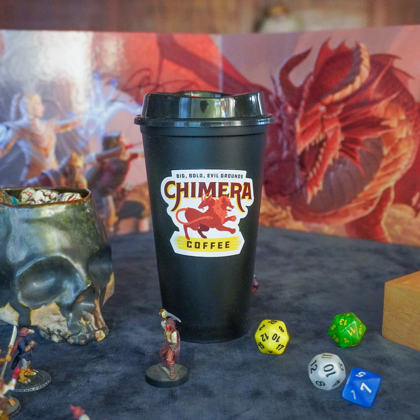 Coffee Cup Dice Tower – Roll with Caffeinated Style