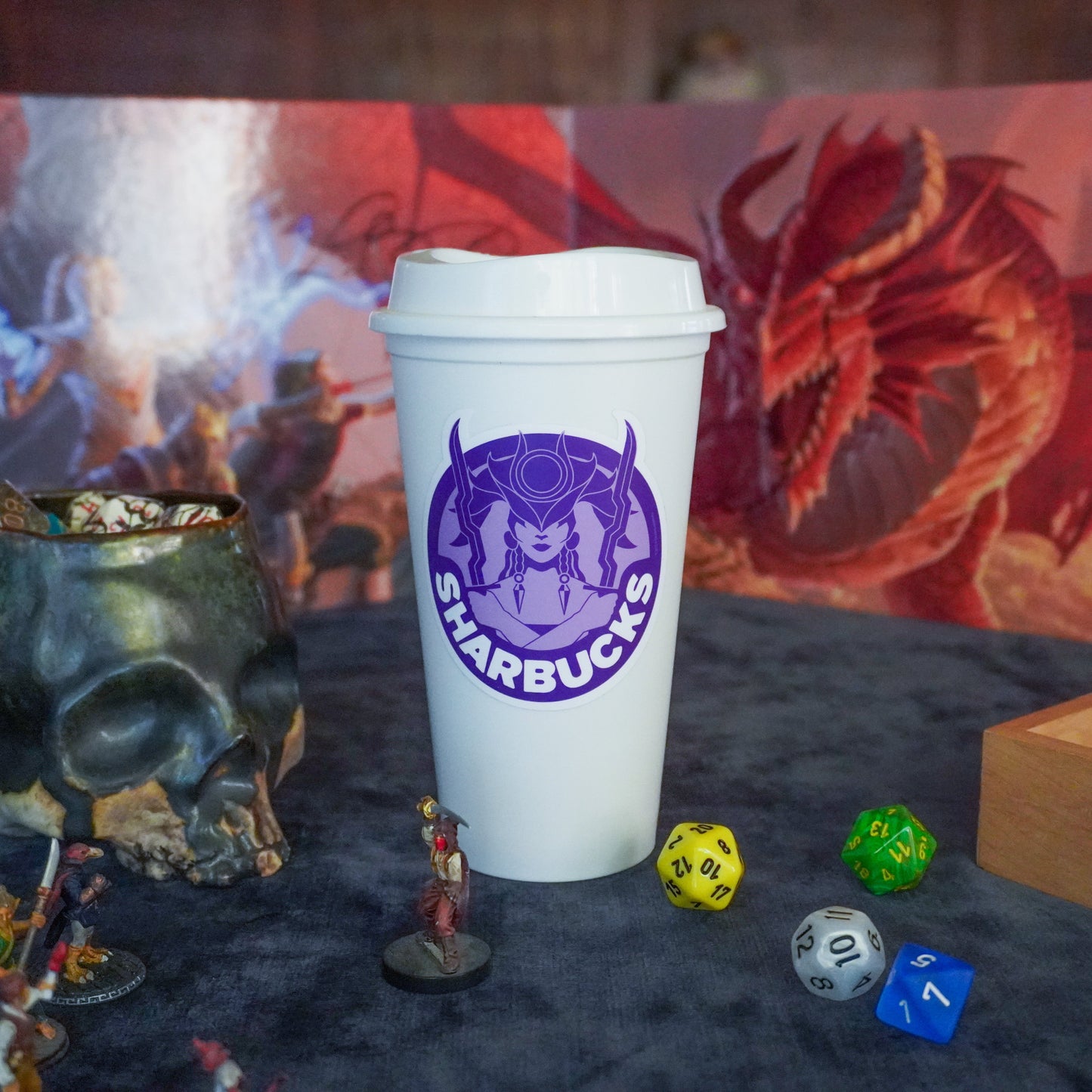 Coffee Cup Dice Tower – Roll with Caffeinated Style