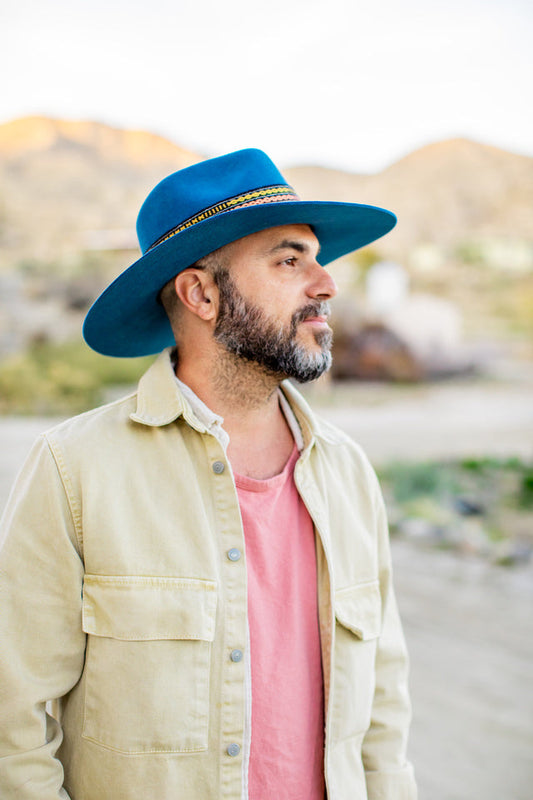 Denim Western Hat