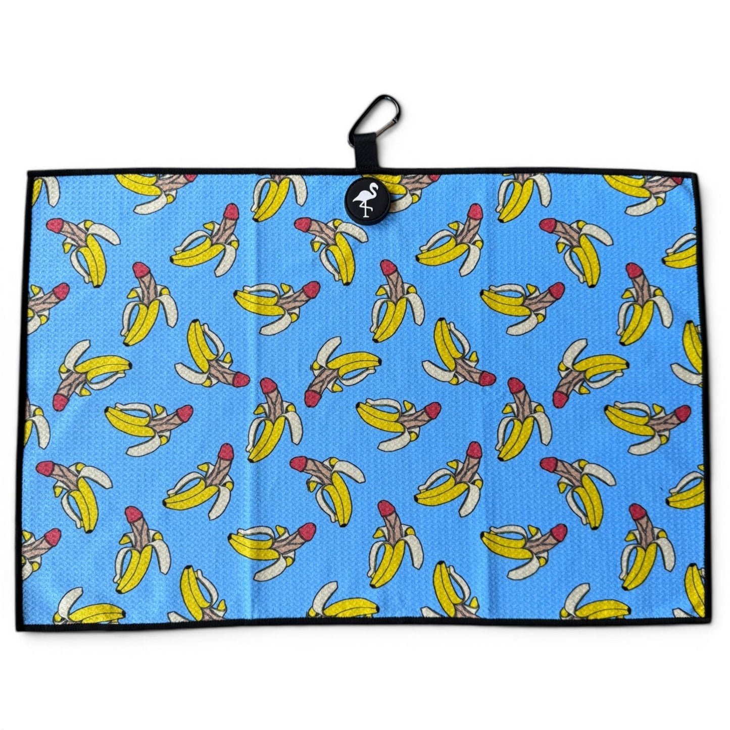 Nannerdick Golf Towel | 24” x 16” Microfiber Towel | Magnetic Clip & Carabiner | Premium Golf Accessory