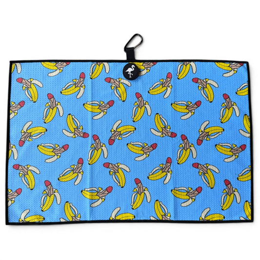 Nannerdick Golf Towel | 24” x 16” Microfiber Towel | Magnetic Clip & Carabiner | Premium Golf Accessory