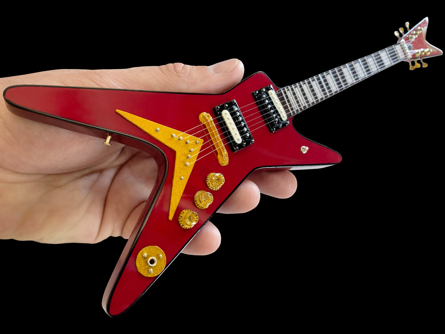 Classic Dean Vintage Red ML Mini Guitar - Officially Licensed