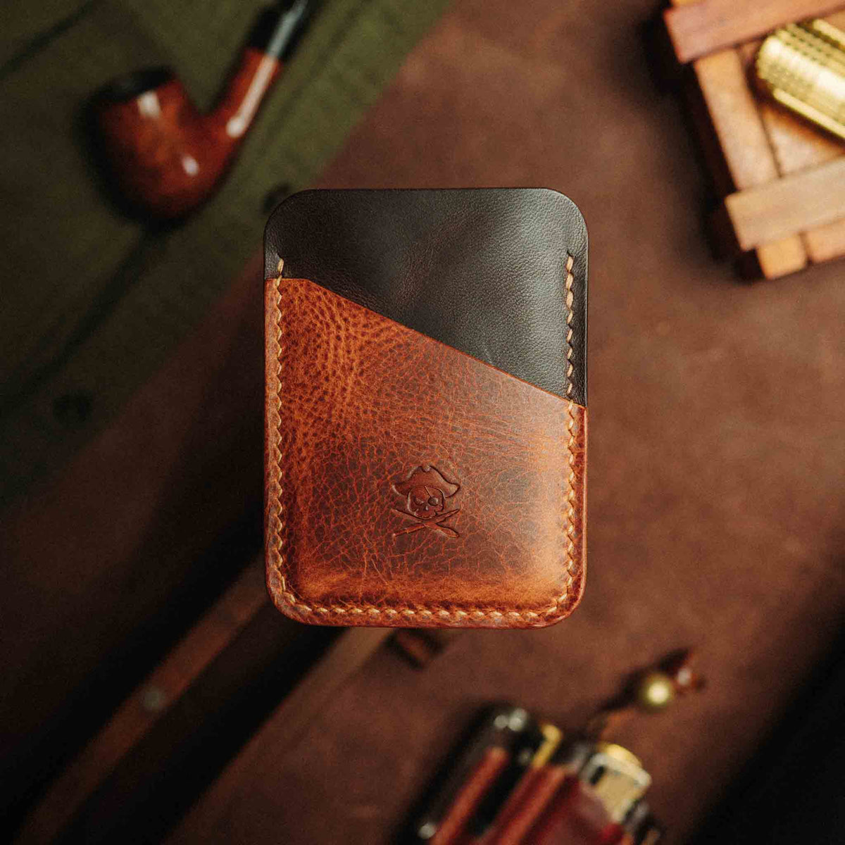 Slim Leather Wallet - Boatswain v3 | Minimalist Card Holder | EDC