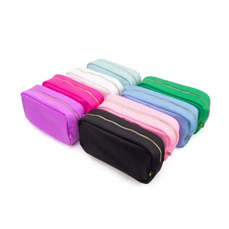 Travel Cosmetic Pouch Large Pouch - Customizable Patches - Travel Cosmetic Bag