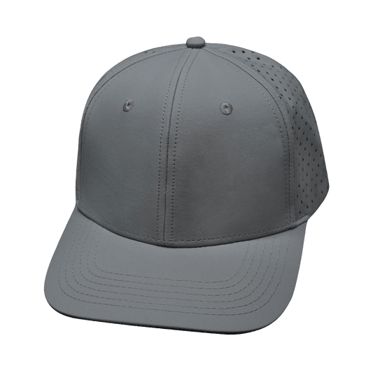 Blank - 6 Panel - Gray (Unisex) - Laser Mesh