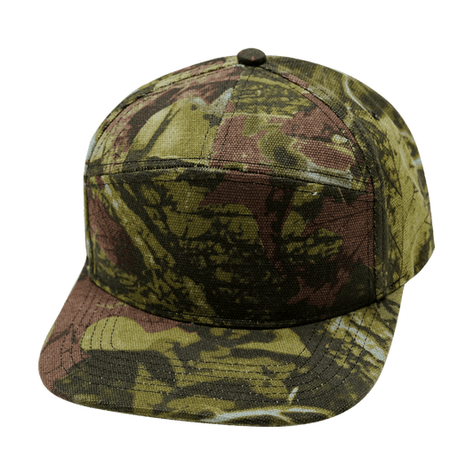 Blank - 7 Panel - Green Tree Camo (Unisex) - Fabric Back