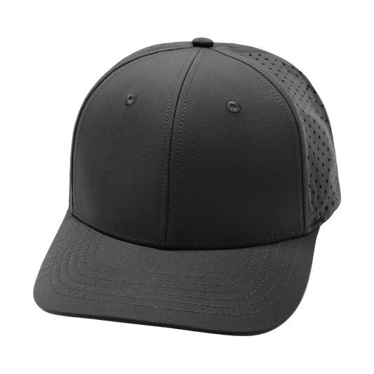 Blank - 6 Panel - Charcoal (Unisex) - Laser Mesh