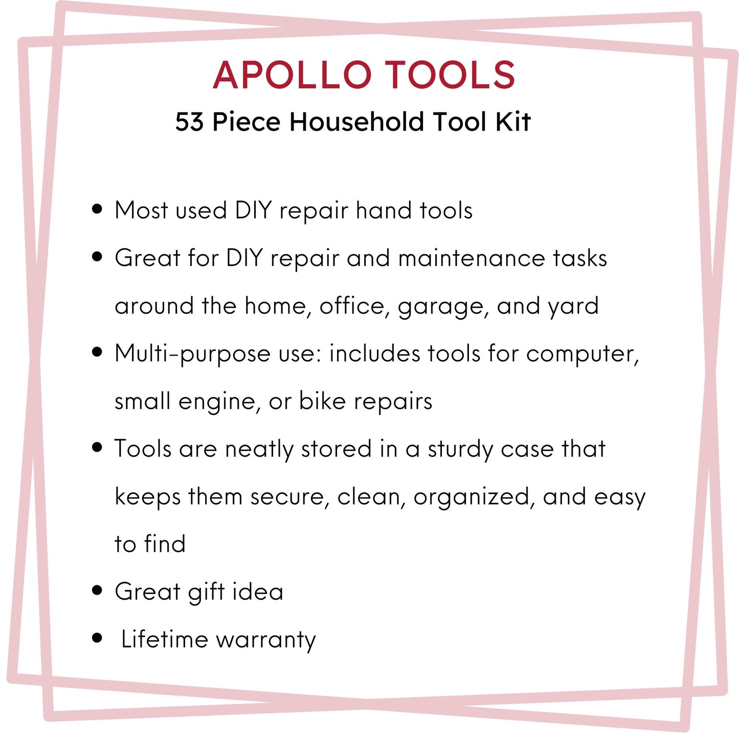 53 Piece Household Tool Kit - DT9408