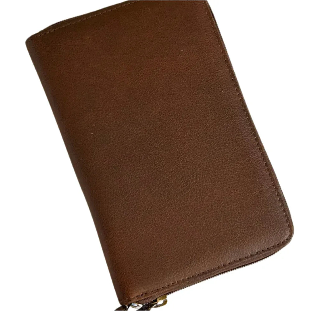 Cambridge Leather Double Zipper Wallet, Mens Wallet