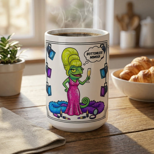 Drag Brunch Chameleons - Mimosas and Majesty - 15oz Mug