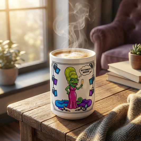 Drag Brunch Chameleons - Mimosas and Majesty - 15oz Mug