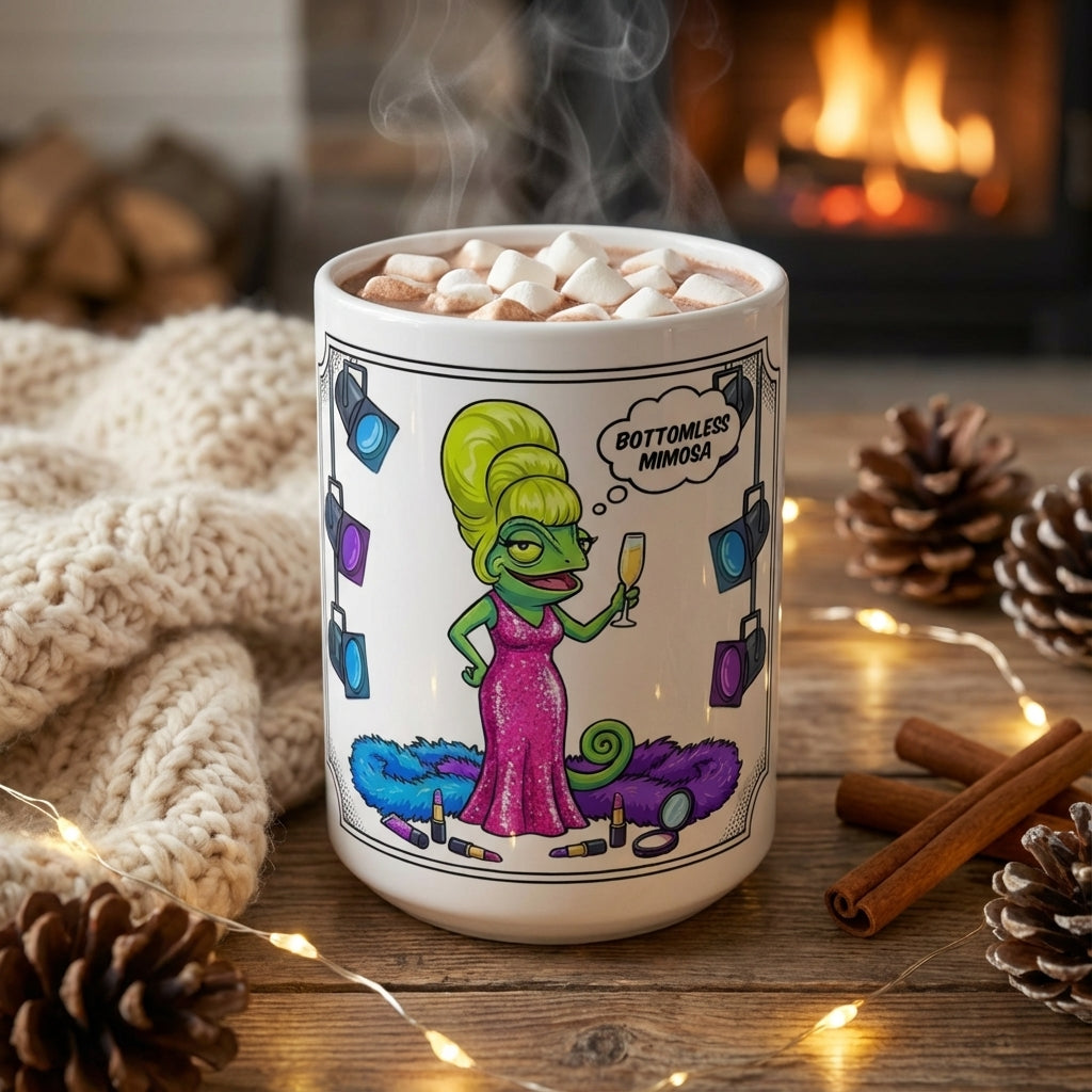 Drag Brunch Chameleons - Mimosas and Majesty - 15oz Mug