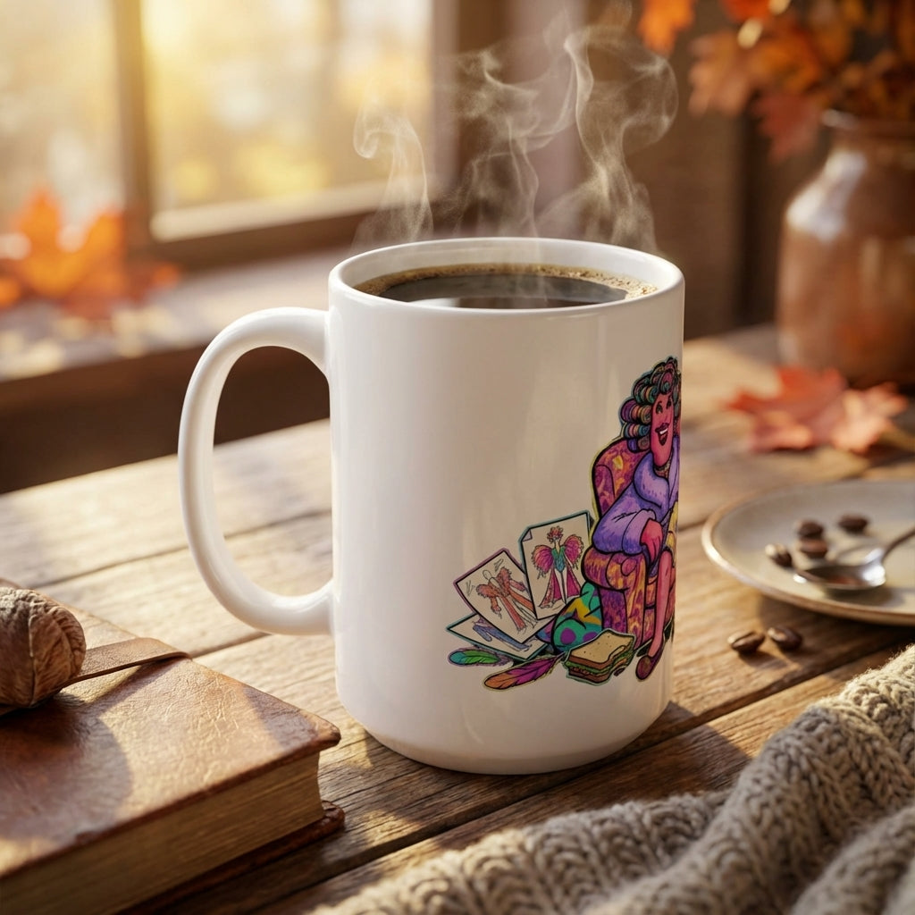 Drag Brunch Flamingos - Backstage Buzz - 15oz Mug
