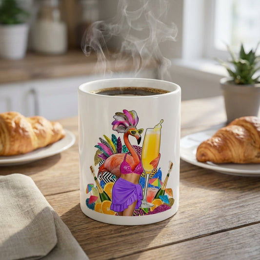 Drag Brunch Flamingos - Bottomless Brunch Babe - 15oz Mug