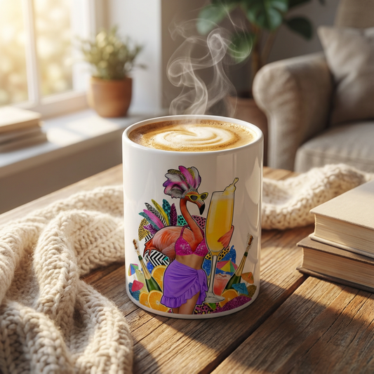 Drag Brunch Flamingos - Bottomless Brunch Babe - 15oz Mug