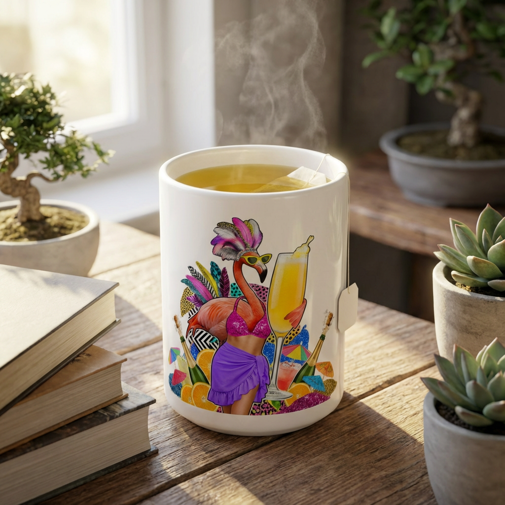 Drag Brunch Flamingos - Bottomless Brunch Babe - 15oz Mug
