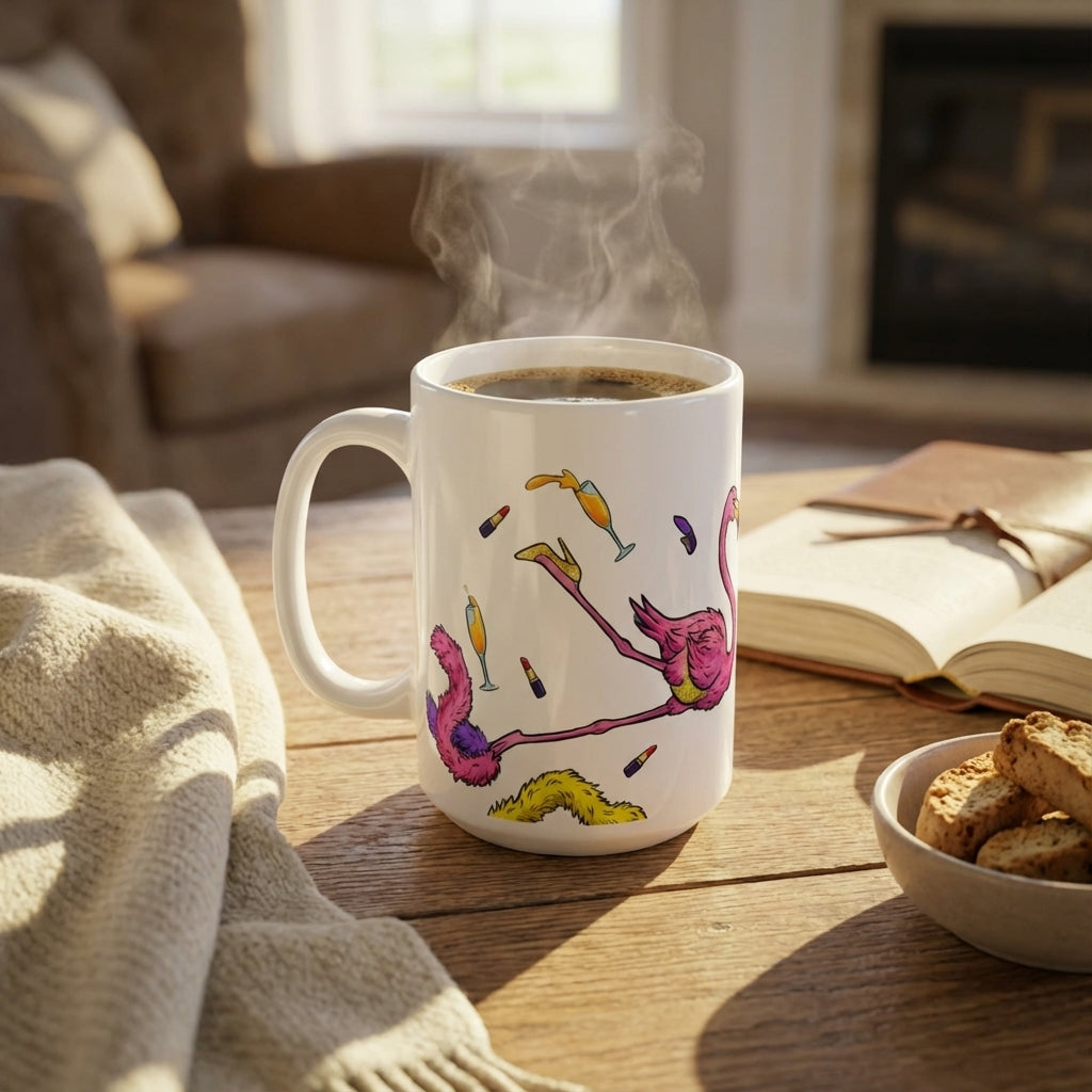Drag Brunch Flamingos - Death Drop Diva - 15oz Mug