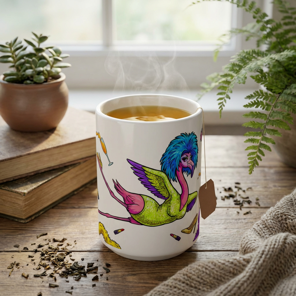 Drag Brunch Flamingos - Death Drop Diva - 15oz Mug