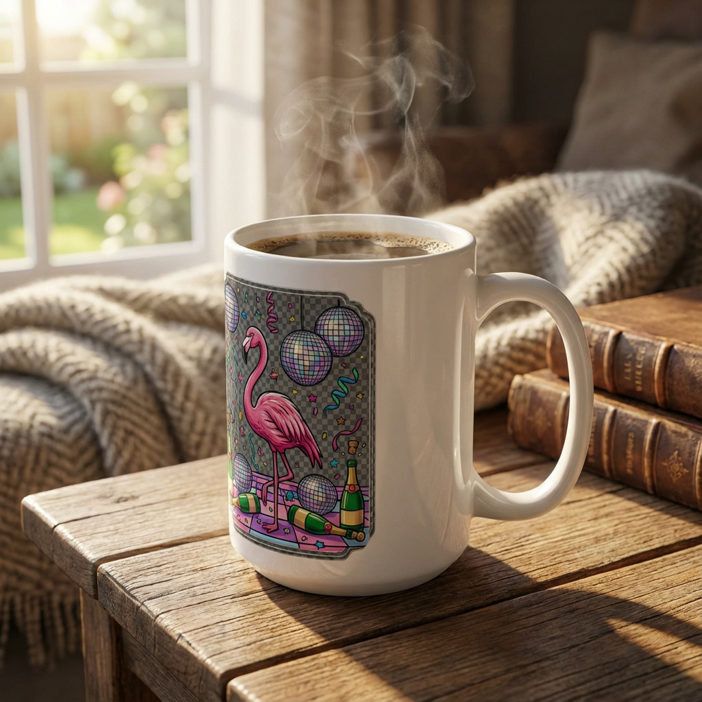 Drag Brunch Flamingos - Party Animal Flamingo - 15oz Mug
