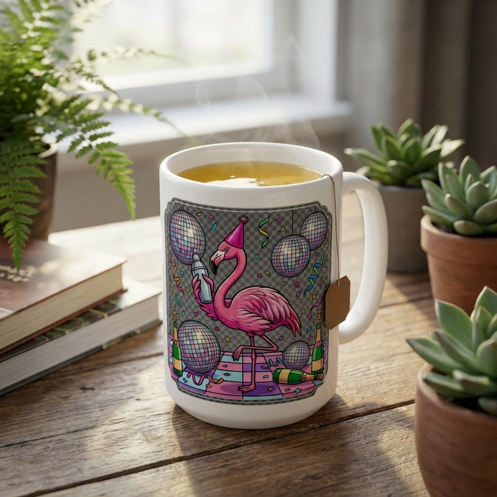 Drag Brunch Flamingos - Party Animal Flamingo - 15oz Mug