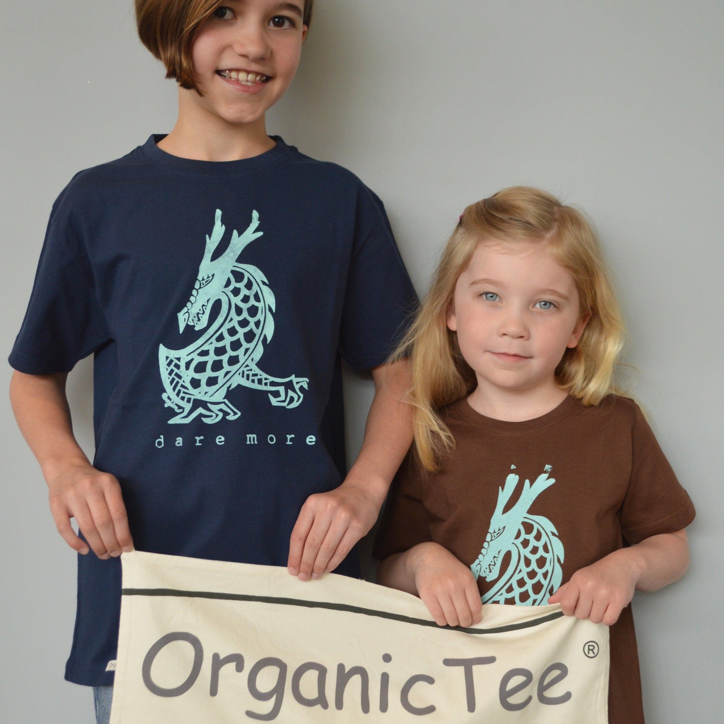 "Dare More" Dragon T-Shirt for Kids