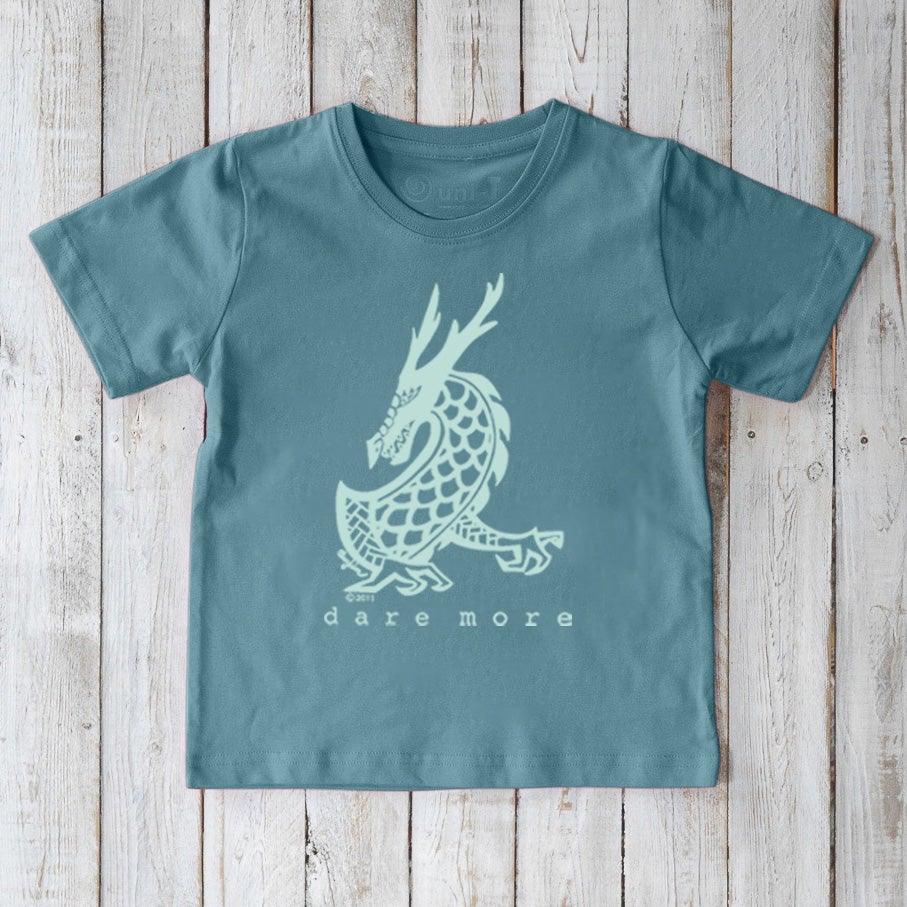 "Dare More" Dragon T-Shirt for Kids