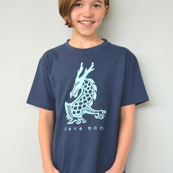 "Dare More" Dragon T-Shirt for Kids