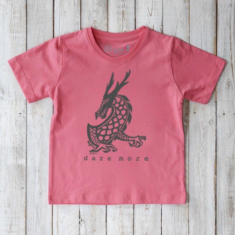 "Dare More" Dragon T-Shirt for Kids