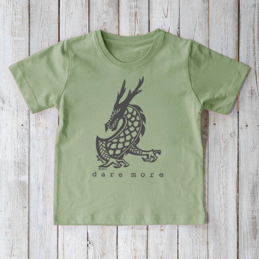 "Dare More" Dragon T-Shirt for Kids