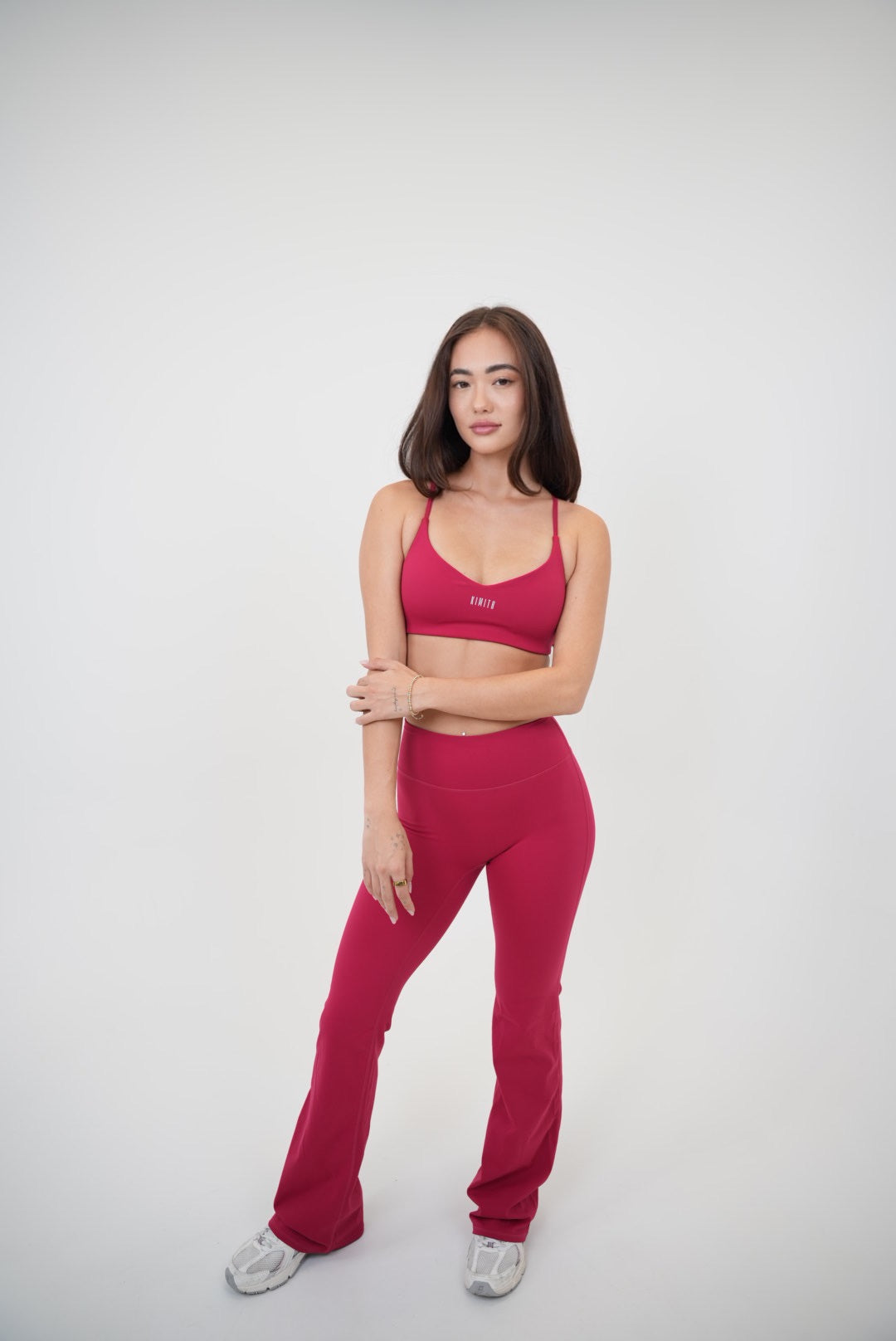 I Live in Luxury Red Flare Pant