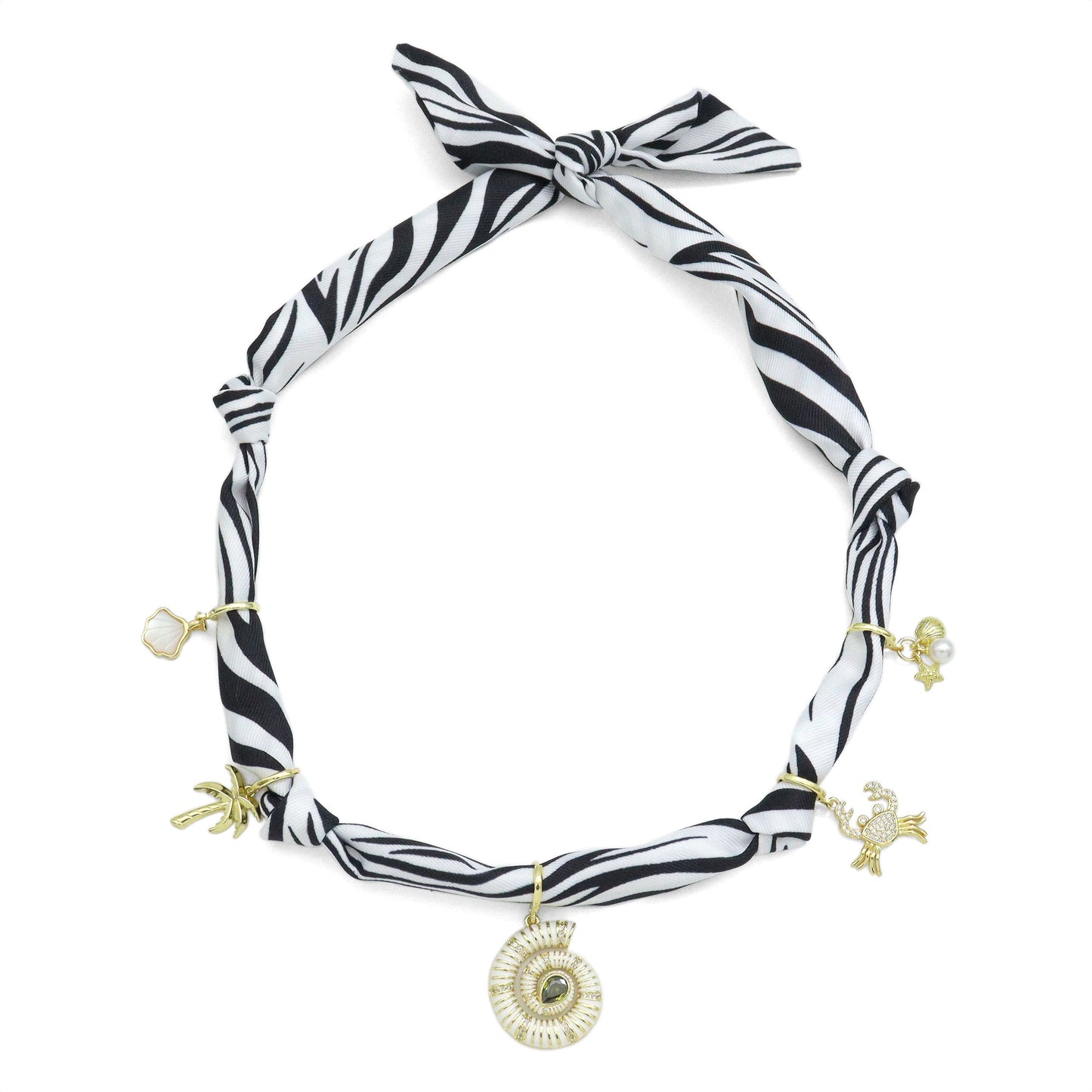 Convertible Scarf Necklace, Adjustable Silk Scarf Statement Necklace, sku#EF824-3