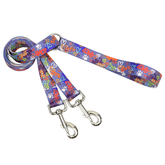 Love Graffiti Blue Freedom No-Pull Dog Harness – Earthstyle 2 Hounds Design