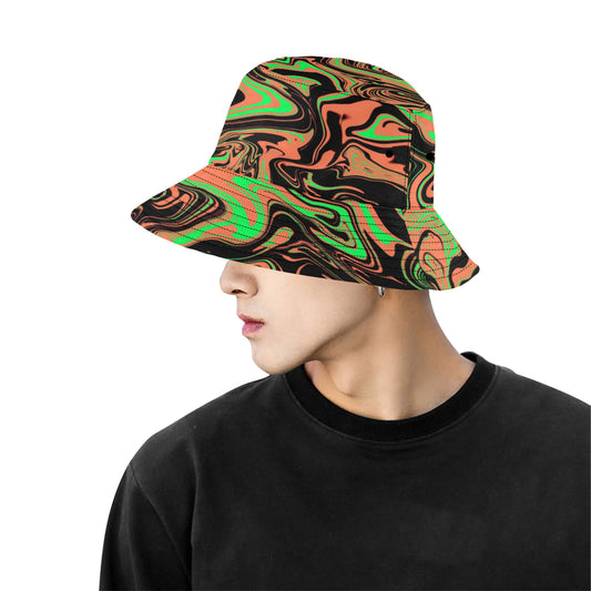 90s Toxic Acid Spill Rave Bucket Hat