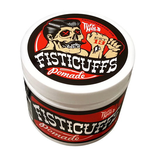 Fisticuffs™  "TUFF HOLD" Pomade 4oz. Jar Grave Before Shave