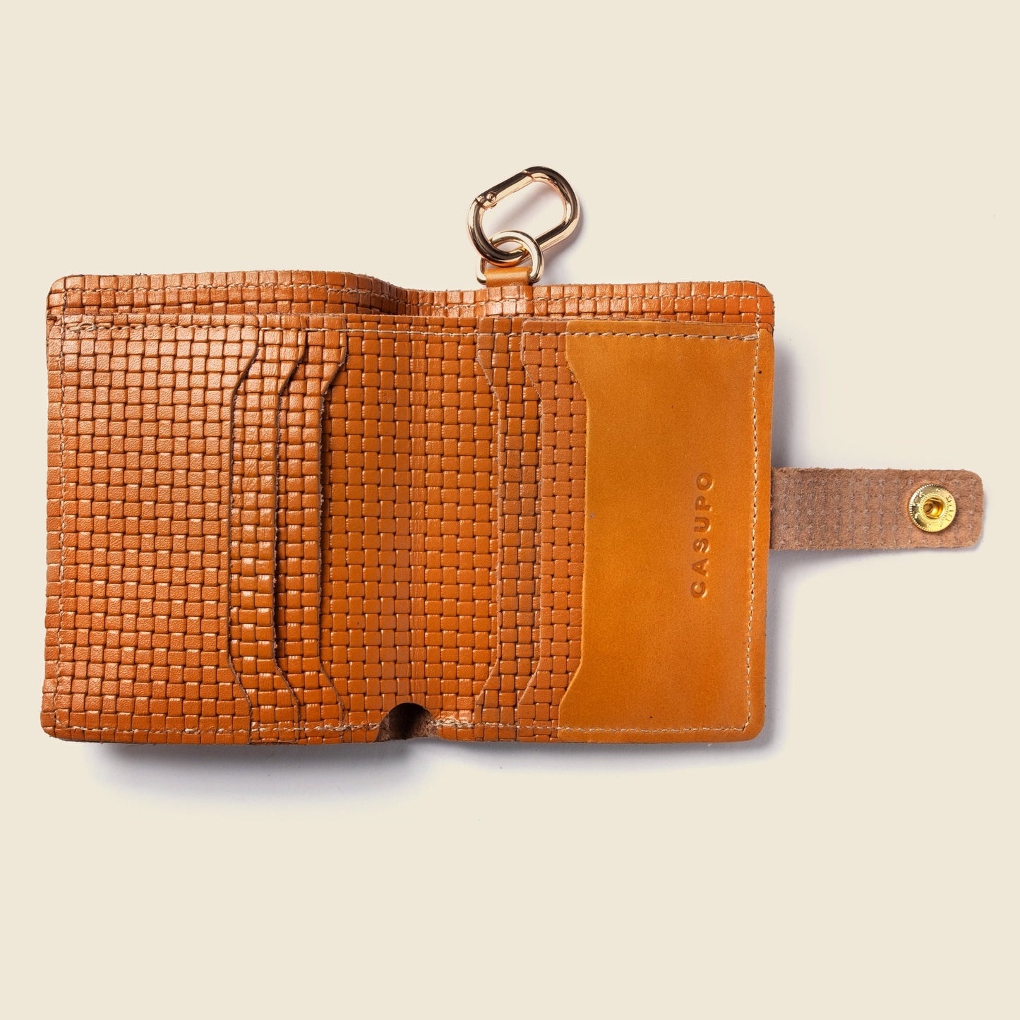 Wallet with Snap and Key Ring - Tan Limited Edition