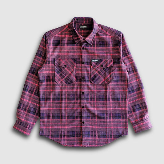 Highland Tech Flannel - Fuchsia/Black