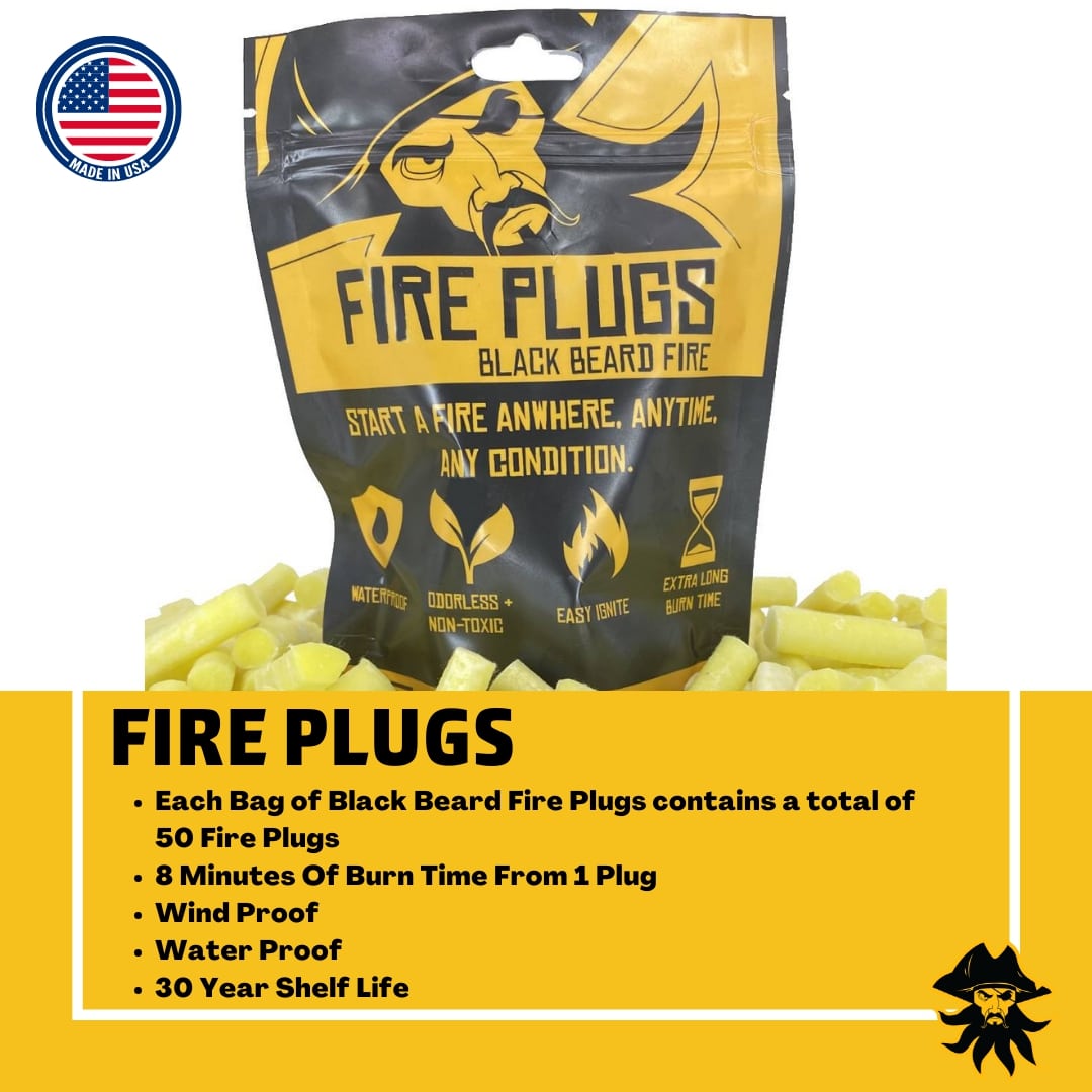 Fire Plugs - Fire Starter Tinder Black Beard Fire Starters