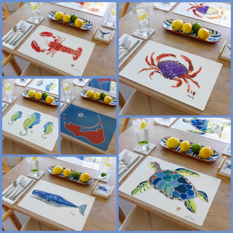 Yellow Lobster Placemat | Nautical