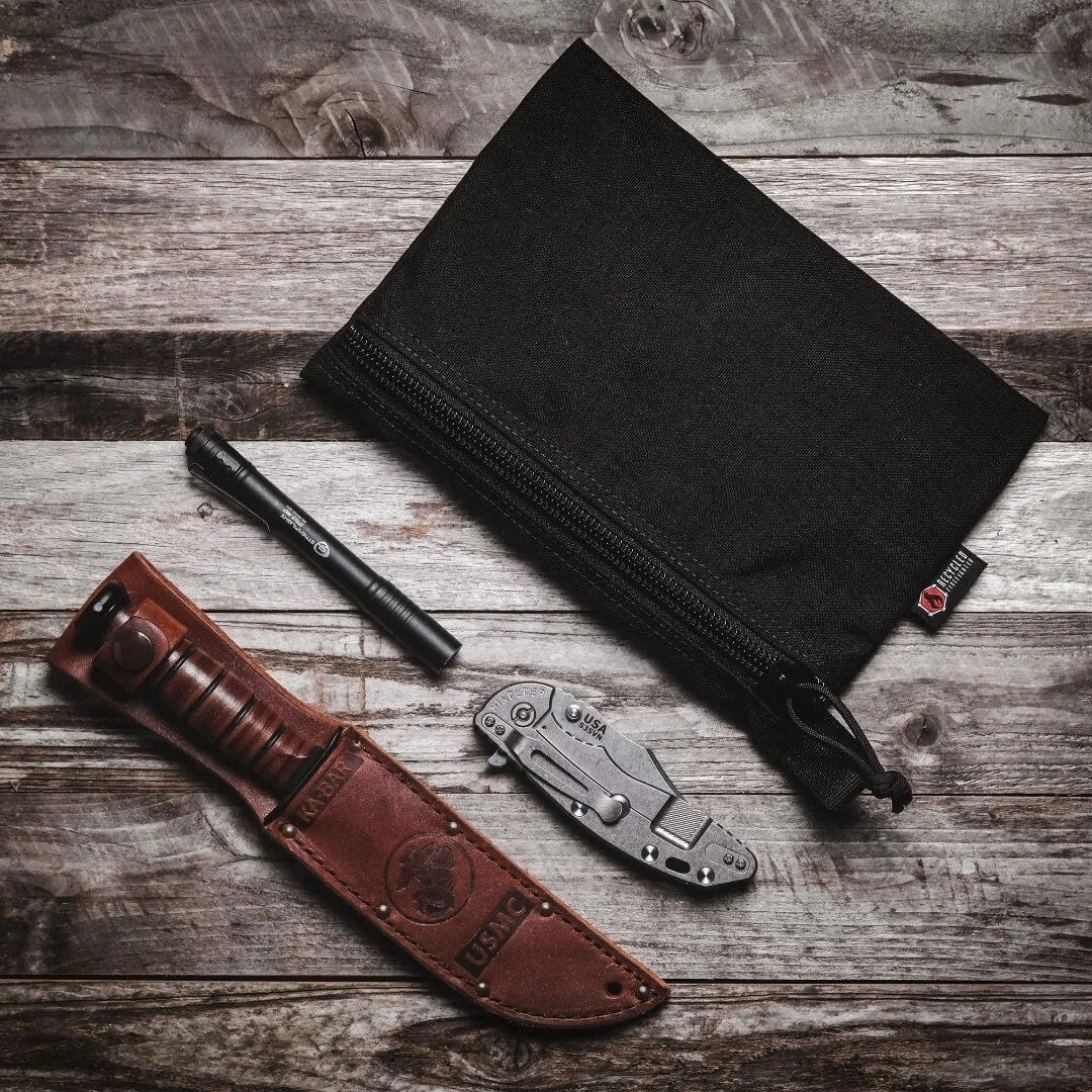 Flat Zippered Gear Pouch - Medium