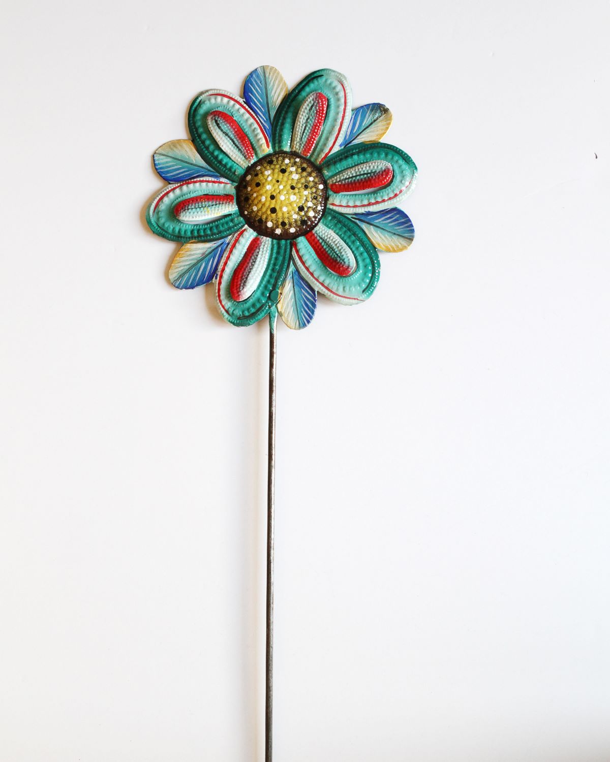 Painted Flower Garden Stake