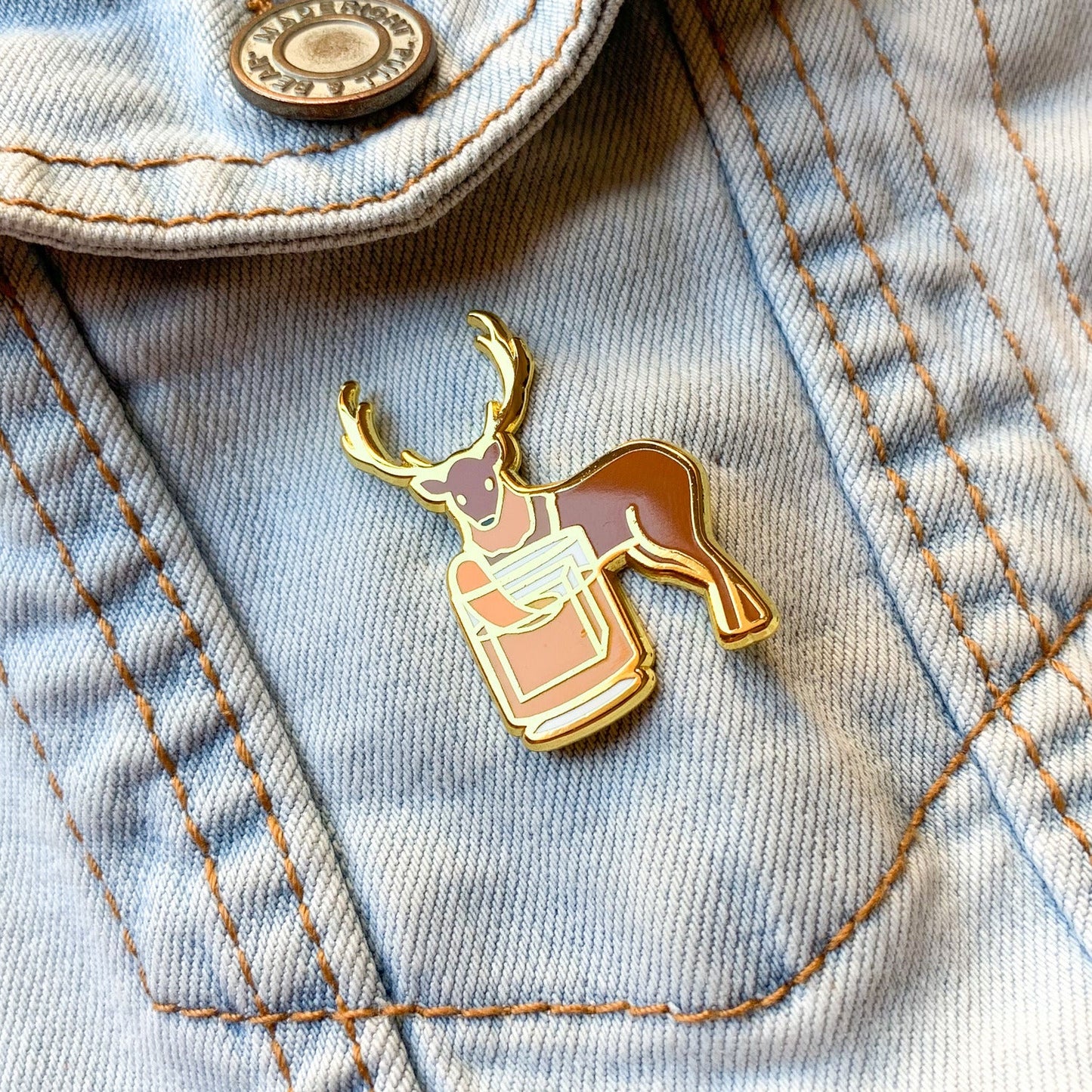 Deer x Old Fashioned Pin