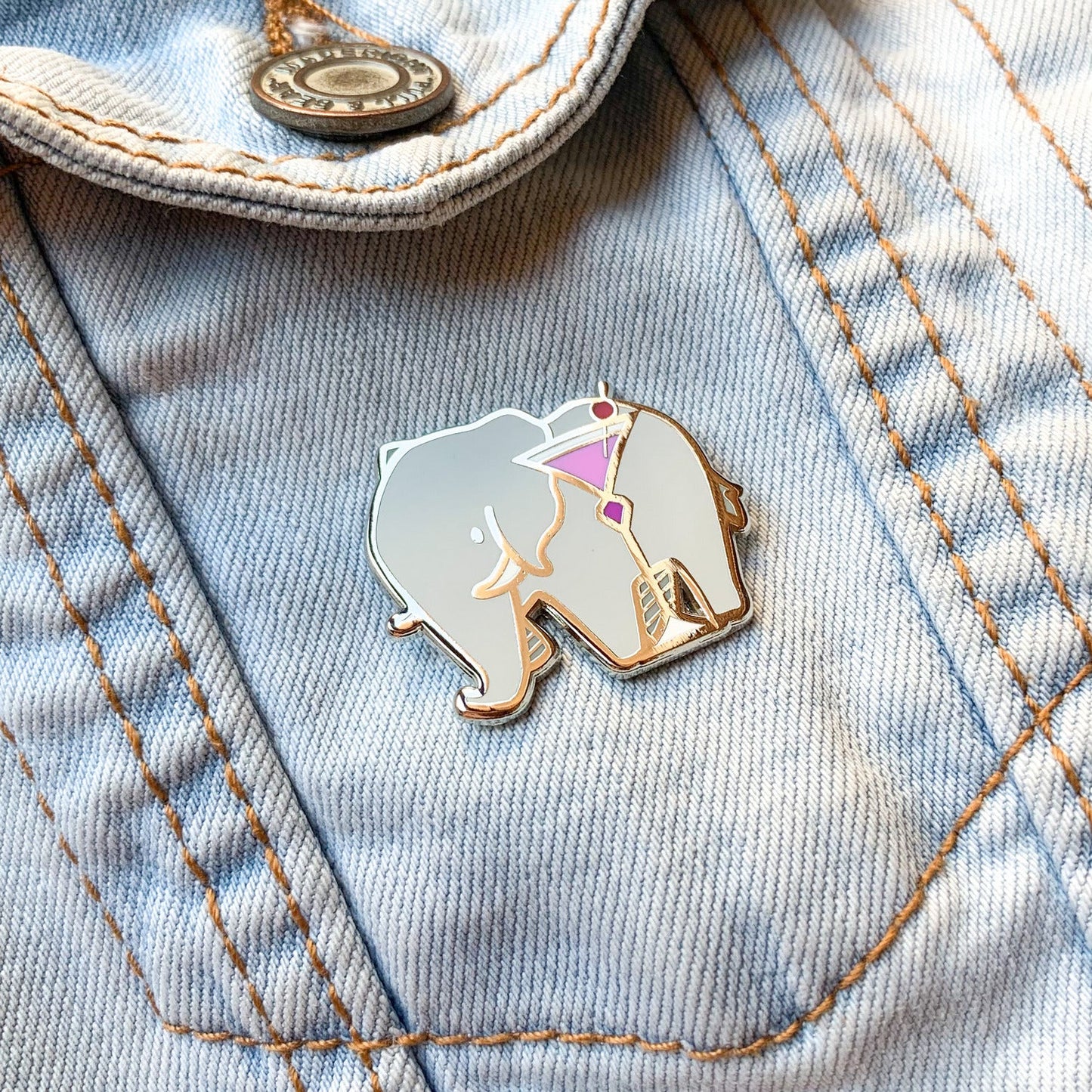 Elephant x Aviation Pin