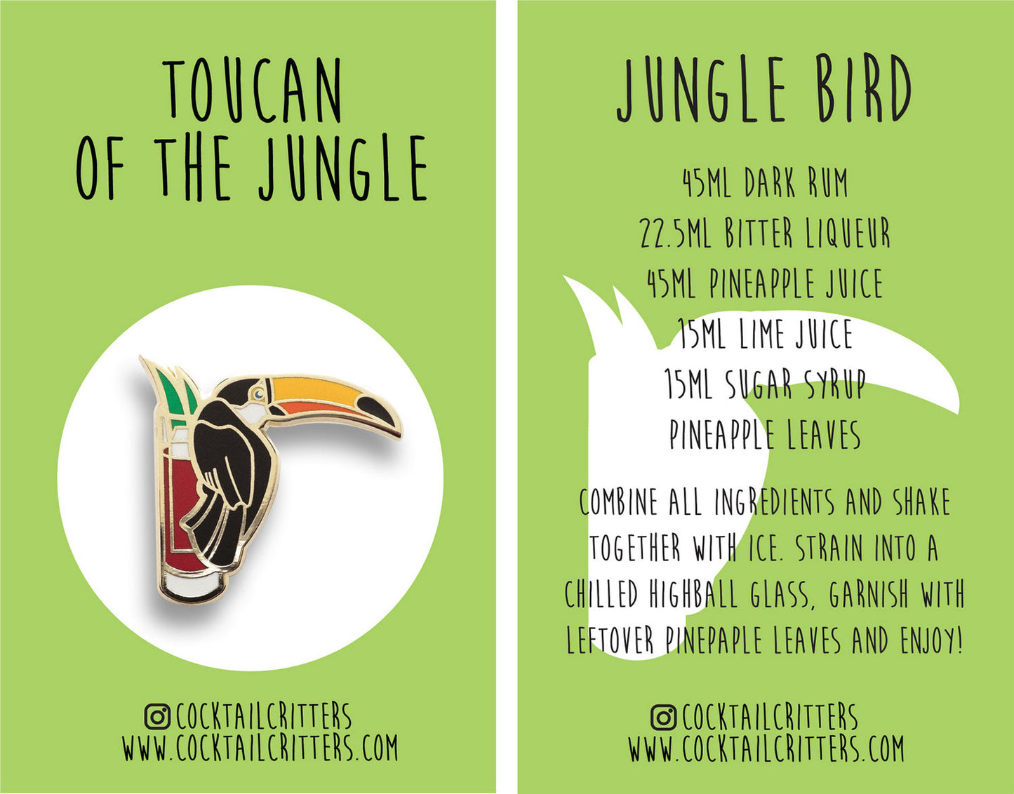 Toucan x Jungle Bird Pin