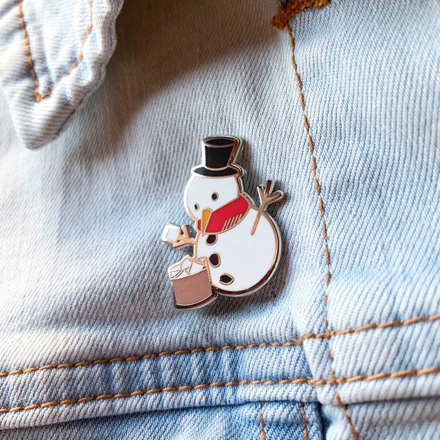 Frosty Snowman x Christmas Chocolate Pin