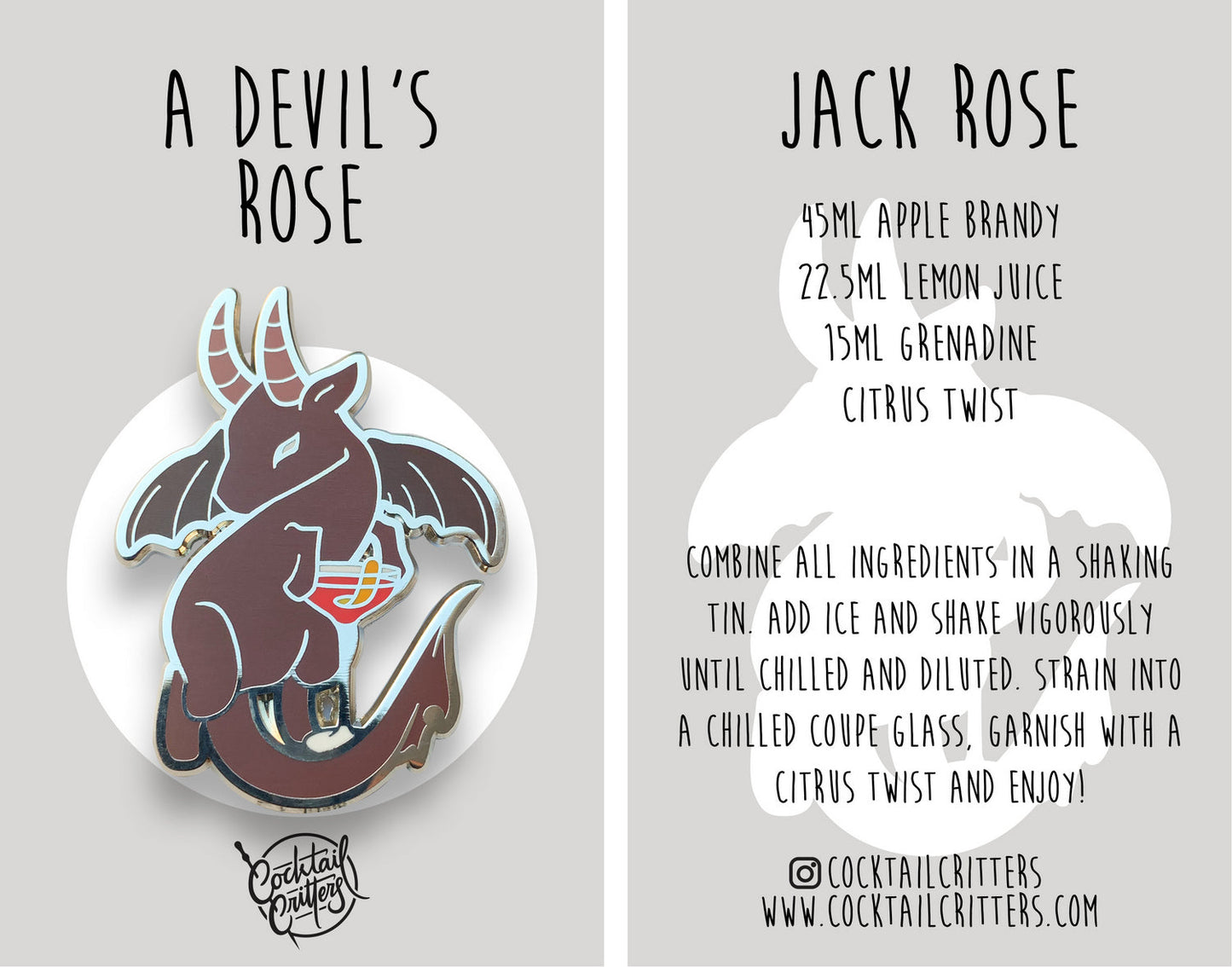 Jersey Devil x Jack Rose Pin