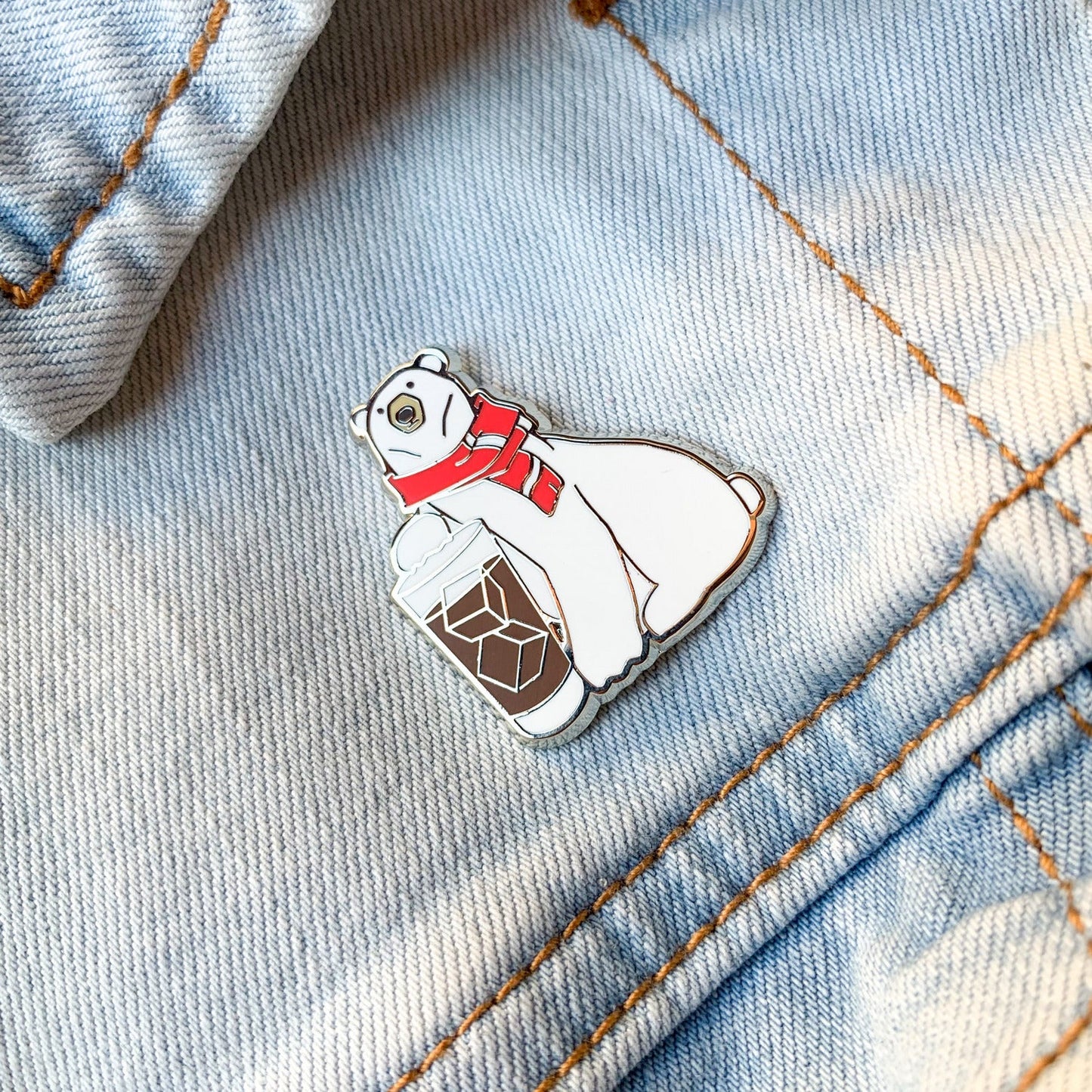 Polar Bear x Jack & Coke Pin