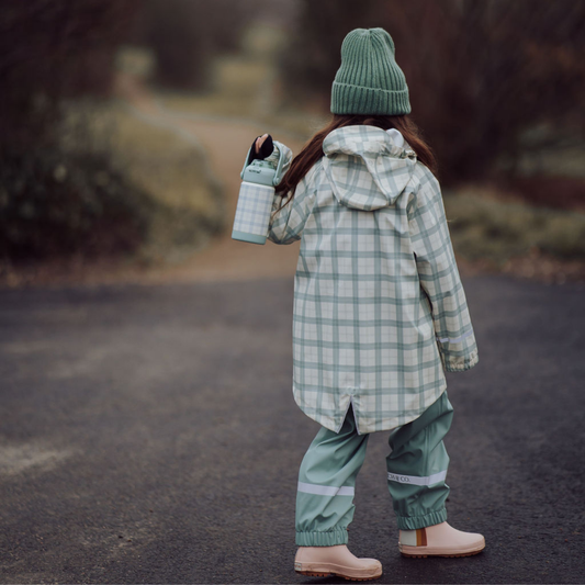 Fishtail Rain Jacket | Fern Plaid