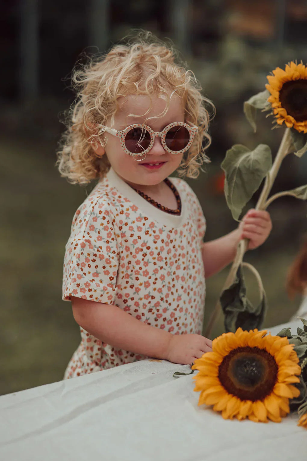 Oversized T-Shirt | Organic Cotton Jersey - Sunset Meadow