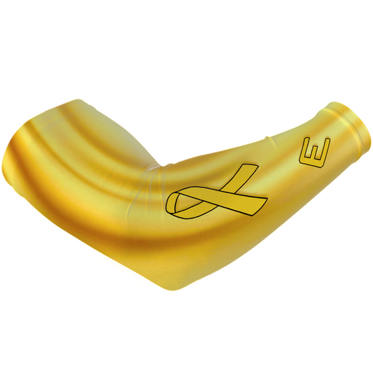 Gold Ribbon Arm Sleeve Elite Athletic Gear